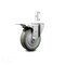 Service Caster 4 Inch Gray Poly Wheel Swivel 3/4 Inch Square Stem Caster with Total Lock Brake SCC-SQTTL20S414-PPUB-GRY-34 - alternate 1